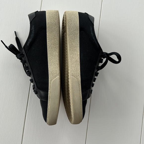 MEN’S YSL COURT CLASSIC SL/06 EMBROIDERED SNEAKERS IN CANVAS AND SMOOTH LEATHER - Picture 4 of 6